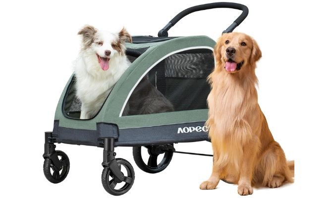 AOPEC Large Dog Stroller Review – Best Heavy-Duty Pet Stroller for Large Breeds & Multi-Pet Families