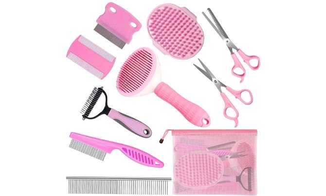 Aiolpy 9PCS Complete Pet Grooming Kit