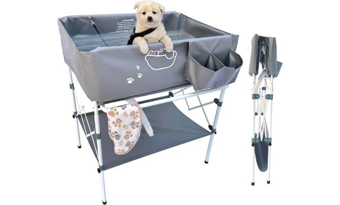 Amlmpet Elevated Dog Bathtub