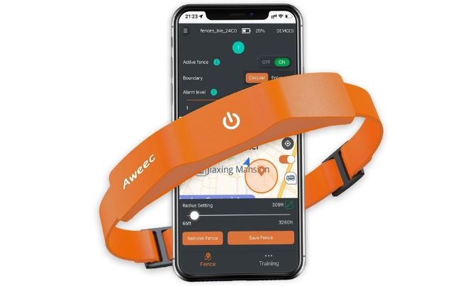 Aweec GPS Electric Dog Fence – Best Portable Wireless Boundary System