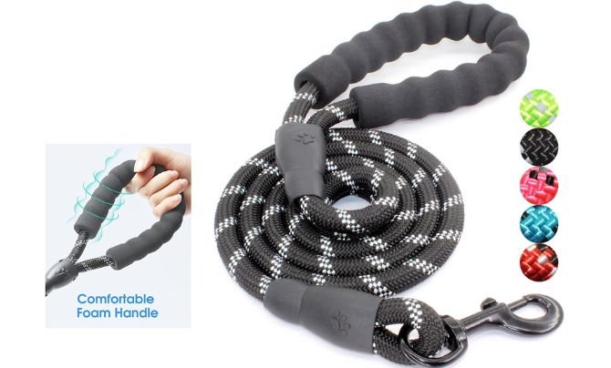 BAAPET Dog Leash (2/4/5/6 FT) – Best Dog Leash for Daily Walks and Nighttime Safety