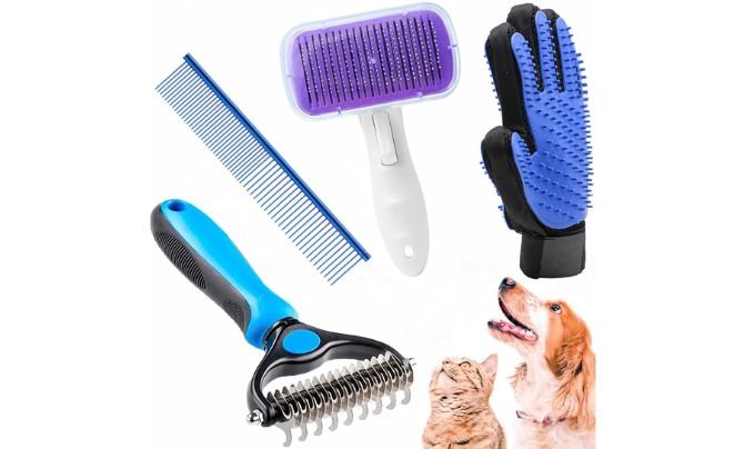 Crafterlife 4-Piece Dog Grooming Kit