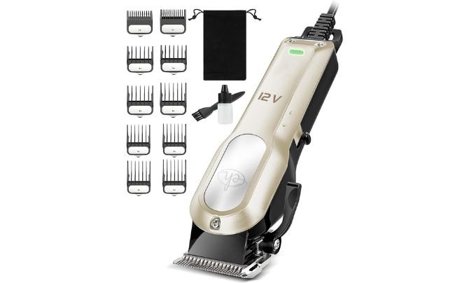E-Hunter Dog Clippers – Best Plug-In Dog Hair Trimmer Grooming Kit