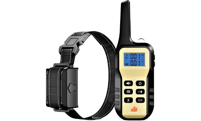 GROOVYPETS 1100 YD Remote Dog Training Shock Collar