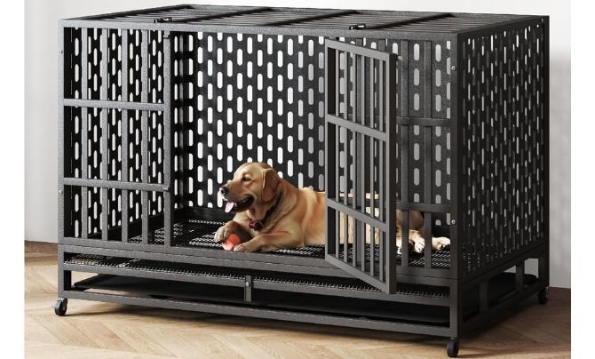 HIWOKK Heavy Duty Indestructible Dog Crate Review – 48"/42" XL & XXL Sizes