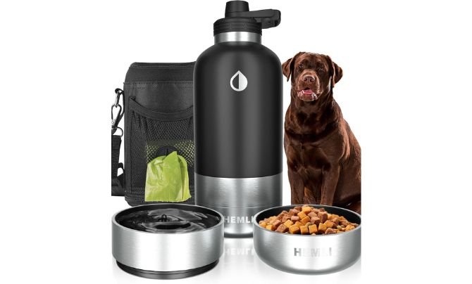 Hemli Dog Water Bottle – Insulated Stainless Steel Travel Kit Review