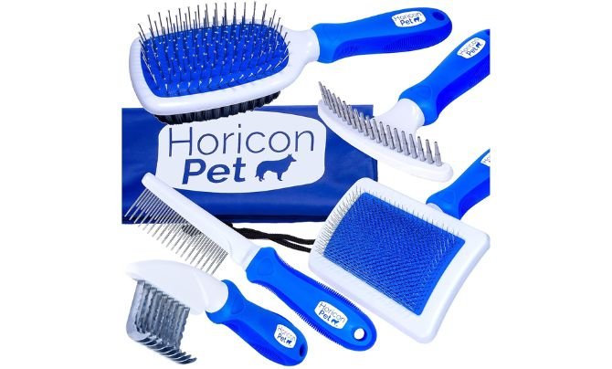 Horicon Pet 6-in-1 Premium Dog Brush Set