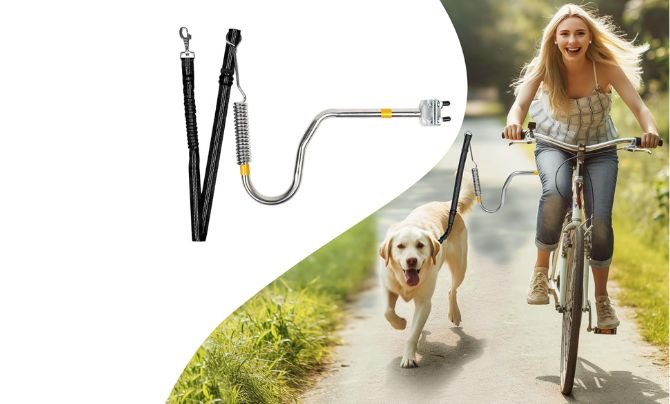 IPETBA Heavy-Duty Dog Bike Leash Attachment