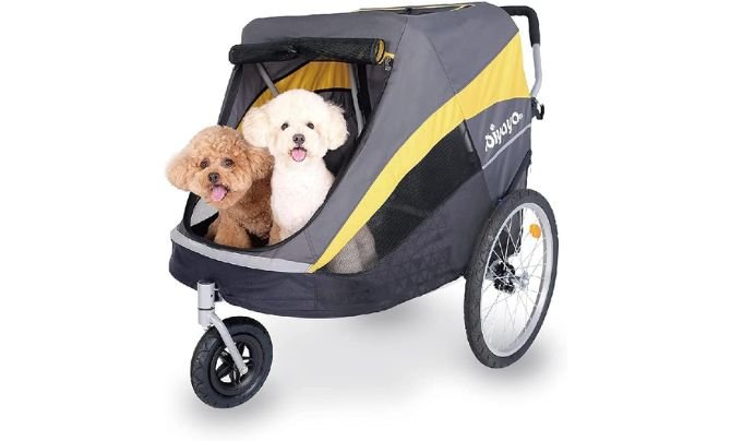 Ibiyaya Hercules Large Pet Stroller for One Large or Multiple Medium Dogs - Easy to Carry Stroller