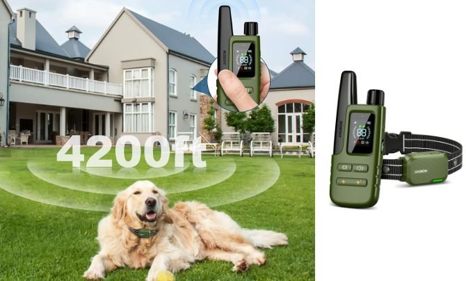 Jugbow Dog Shock Collar – Best Dog Training Collar for Ultra-Long Range Control