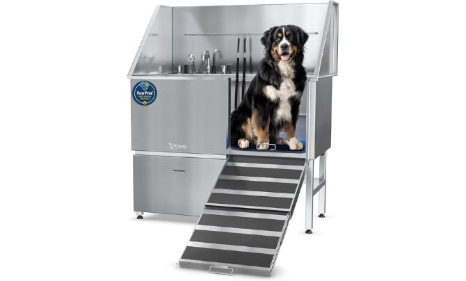 KANIS Professional 50" Stainless Steel Dog Bathing Station