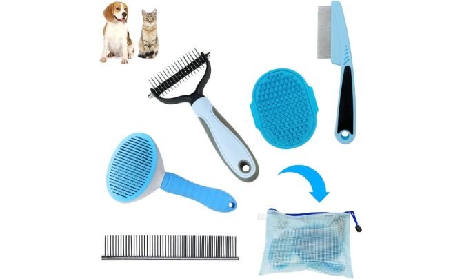 MASTER QUEEN Dog Brush Grooming Kit (5PCS)