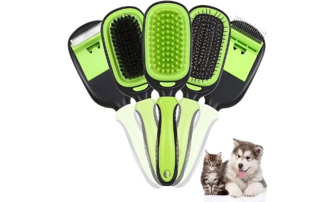 Ownpets 5-in-1 Pet Brush Set