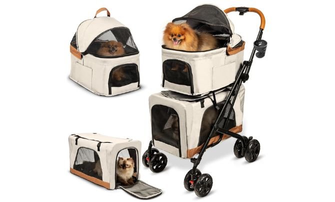 PAWLALA Double Pet Stroller Review – Best Stroller for Two Dogs or Cats