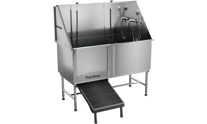 PawBest Stainless Steel Dog Grooming Bath Tub