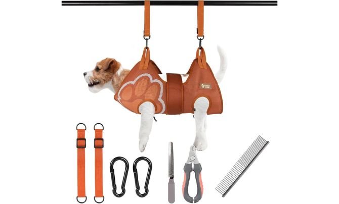 Paws n' Cradle Dog Grooming Hammock Harness