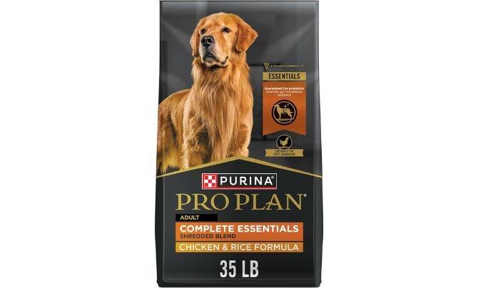 Purina Pro Plan Complete Essentials Shredded Blend Chicken & Rice – 35 lb Bag Review