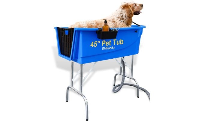 SHELANDY 45" Pet Grooming Bathtub