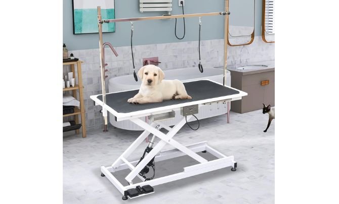 SoarFlash 49.6″ Electric Lift Pet Dog Grooming Table