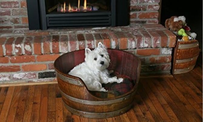 Wine Barrel Pet Bed Dog Beds Made in USA