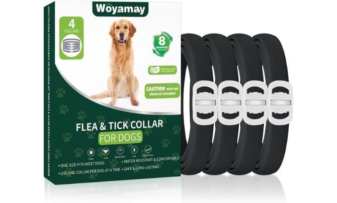 Woyamay 4 Pack Flea Collar for Dogs