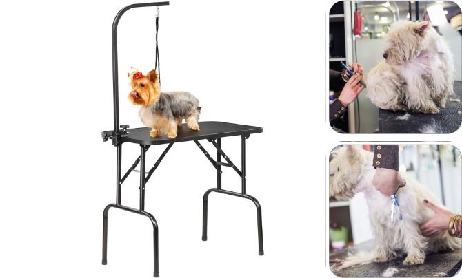 Yaheetech 32-Inch Foldable Pet Grooming Table
