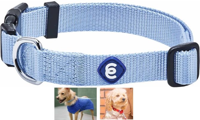 Blueberry Pet Essentials Nylon Dog Collar – Best Adjustable Everyday Collar for Large Dogs