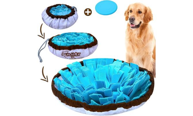 TOMAHAUK Snuffle Mat for Dogs – Interactive Feed Game/Dog Puzzle Toy