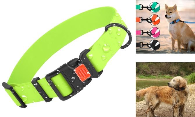 CollarDirect Waterproof Dog Collar – Best Lightweight Silicone Waterproof Dog Collar for Everyday Use