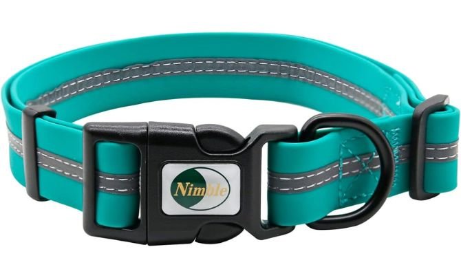 NIMBLE Waterproof Dog Collar – Best Budget-Friendly Waterproof Collar with Reflective Safety