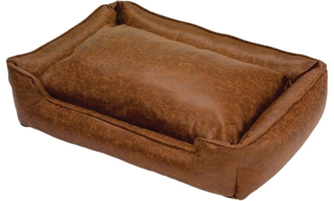 Jax & Bones Dog Bed Lounge – Best Leather Dog Bed for Small Breeds
