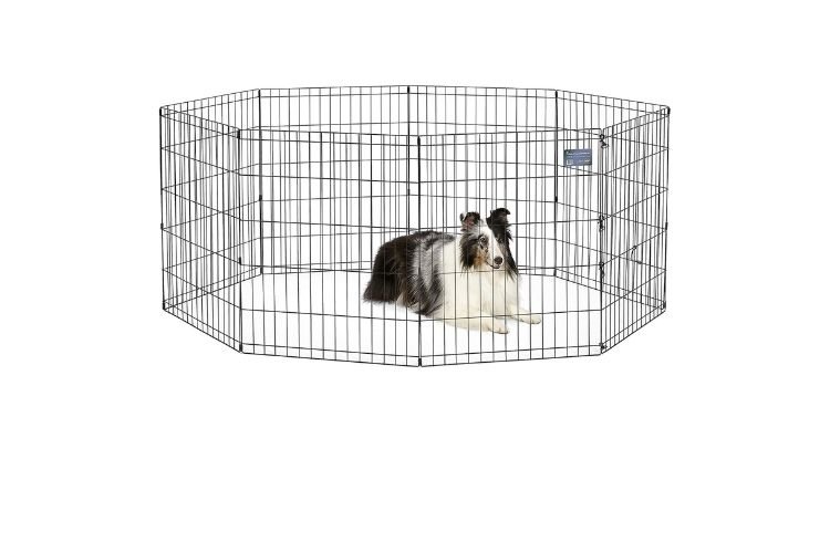 MidWest Homes for Pets Foldable Metal Exercise Pen – Best for Large Dogs