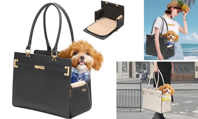 Minsong 2-in-1 Dog Purse Carrier