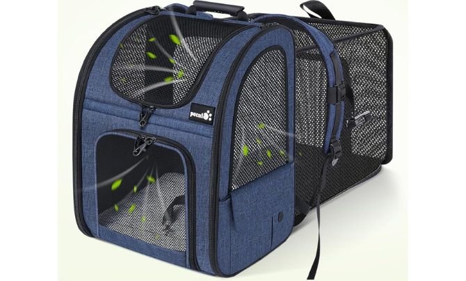 Pecute Expandable Pet Carrier Backpack