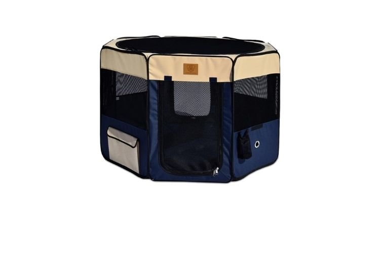 Precision Pet Soft-Sided Play Yard – Best for Air Travel & Hotels