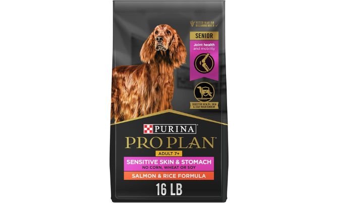 Purina Pro Plan Sensitive Skin & Stomach Senior Dog Food Review – Best Senior Dog Food for Digestive & Skin Health