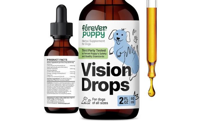 Forever Puppy Vision Supplements for Dogs - Eye Tincture