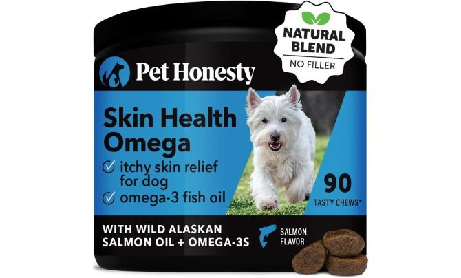 PetHonesty Omega SkinHealth Skin And Coat Supplements for Dogs 