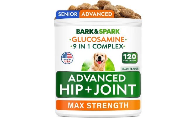 Bark&Spark Senior Advanced Glucosamine Chondroitin for Dogs