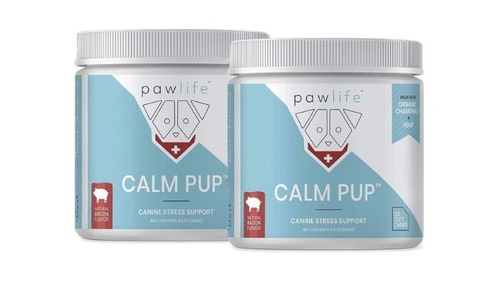 Calming Supplements for Dogs Anxiety by pawlife Hemp Dog Calming Chews