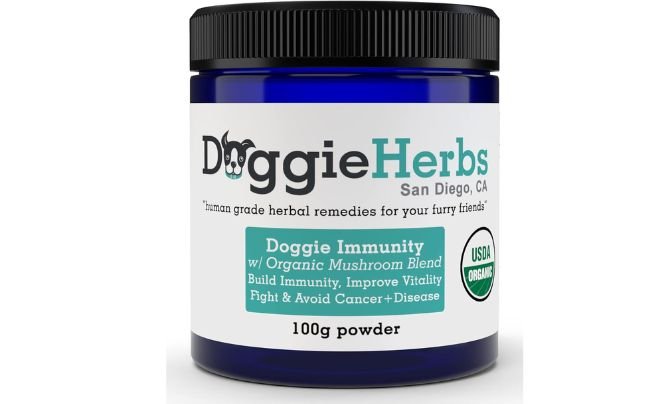 Doggie Herbs Immunity for Dogs Organic Mushrooms