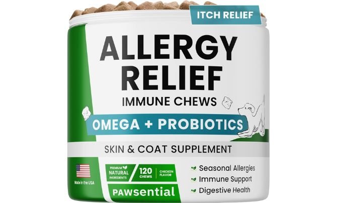 Pawsential Allergy Relief Dog Chews - Itchy Skin Relief