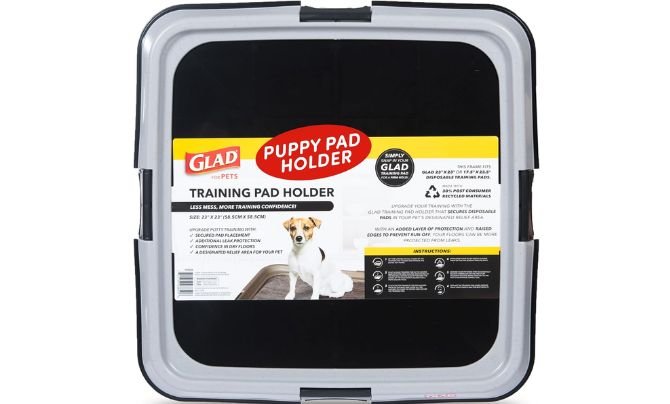 Glad for Pets Puppy Potty Training Pad Holder for Disposable Pads