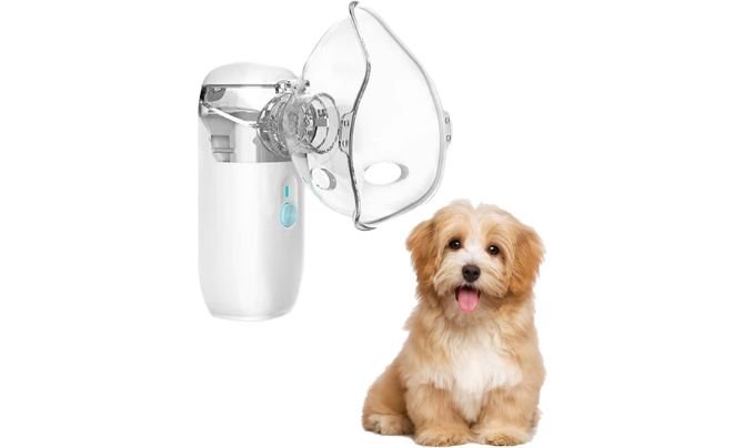Nebulizer Machines for Dogs by SQUARECIRCLE USB Dog Nebulizer for Pets – Best for Acute Care