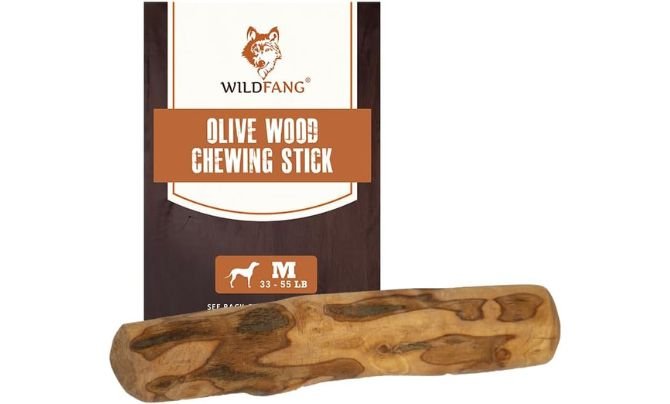 Wildfang® Olive Wood Dog Chew – Best for Teething Puppies