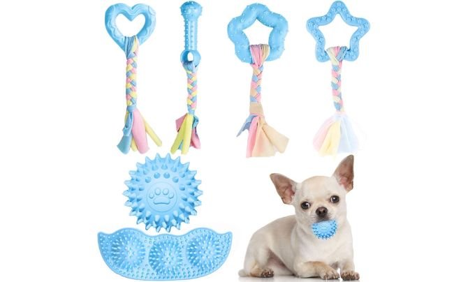 ABRRLO 6 Pack Puppy Toys