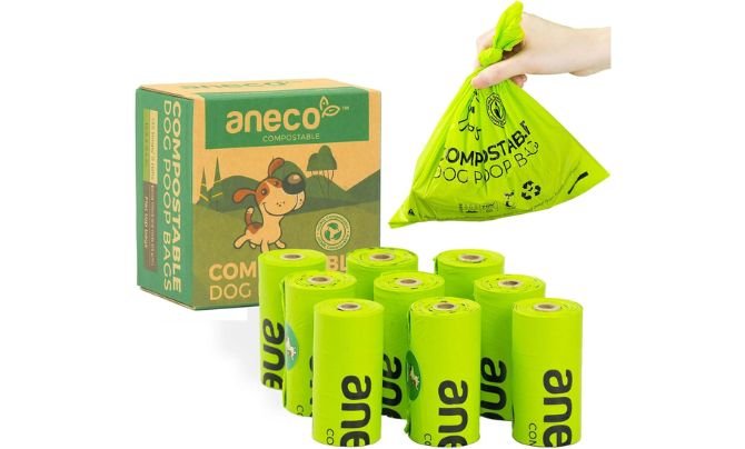 ANECO Home Compostable Poop Bags (135 Count)