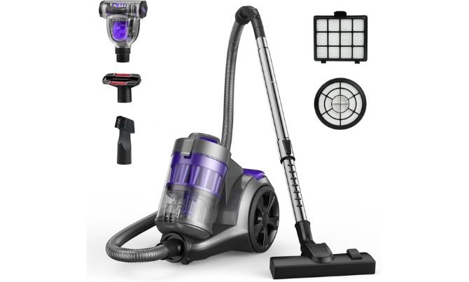 Aspiron 1400W Canister Vacuum – High Power, Low Cost