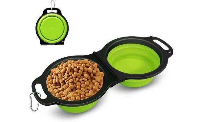 Best for Small Pets – PNEUICALLY Collapsible Silicone Bowls
