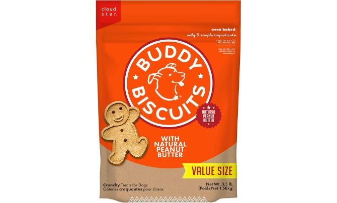 Buddy Biscuits Crunchy Dog Treats – Peanut Butter Perfection
